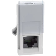 Connettore rj45 cat 5e utp toolless 1 modulo bianco