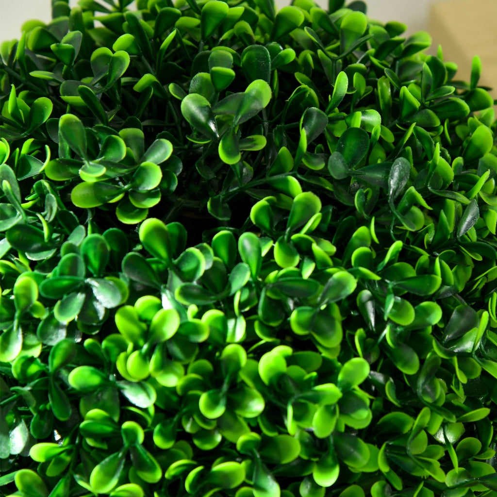 Alberi bosso artificiale doppia sfera con tronco e vaso ¨C Xylo ¨C 90 cm verde set 2 pezzi