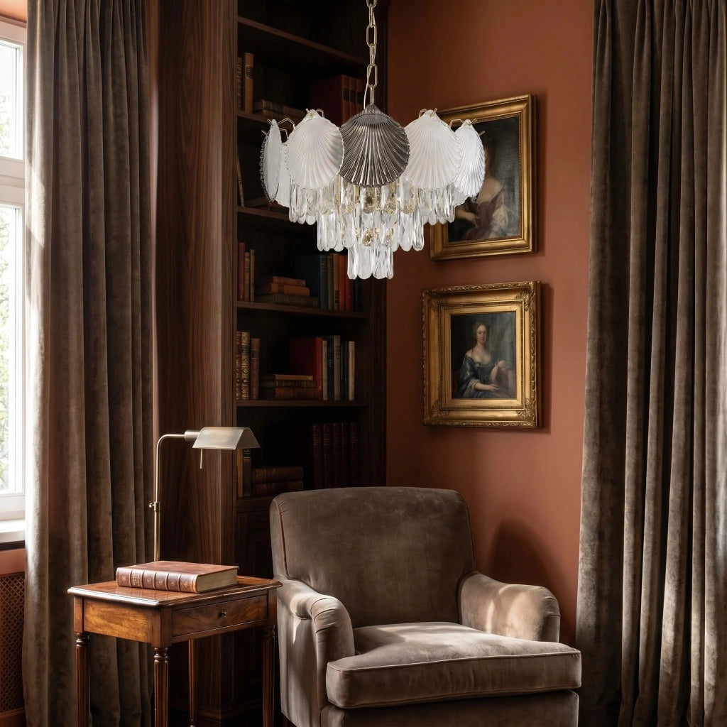 Lampada A Sospensione In Cristallo Swe083-cp 40cm Gold