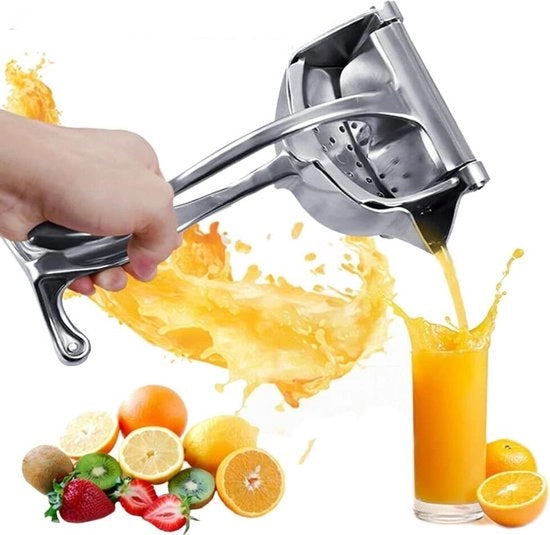 Manuale grande pressa per frutta - squeezer portatile in lega d'alluminio e acciaio inossidabile - per limone arancia e succo di mele