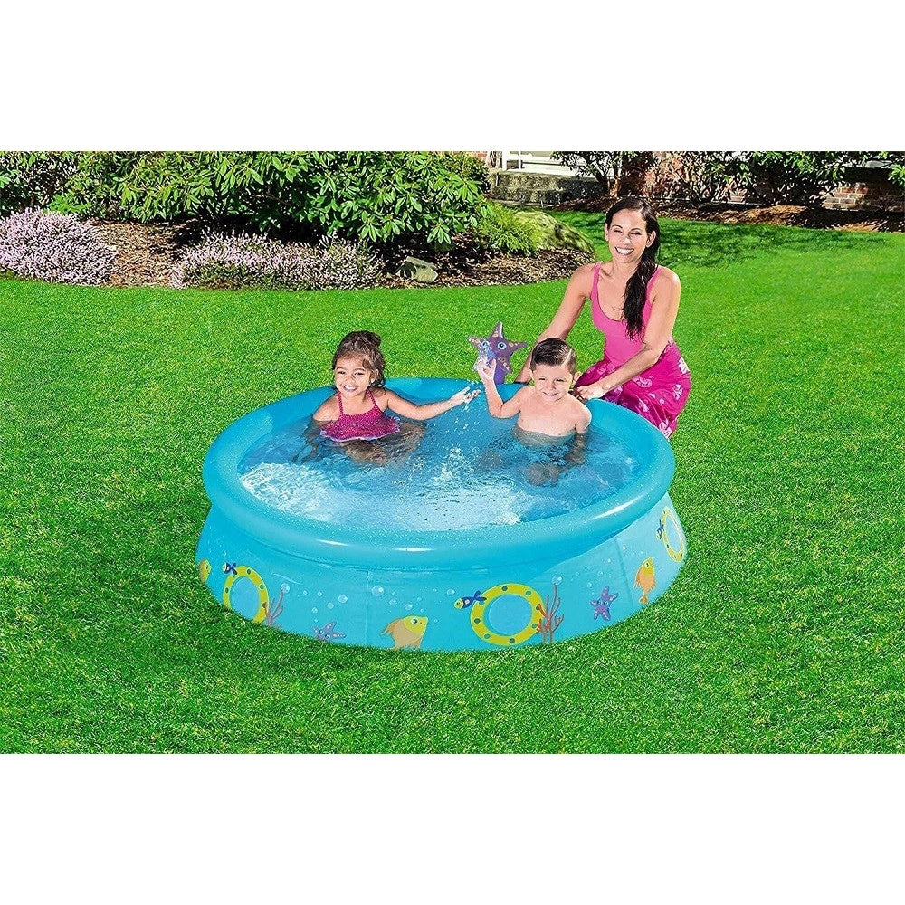Trade Shop - La Mia Prima Piscina Fuori Terra Fast Set Con Spruzzatore 152x38cm 2 Colori 57326 -