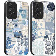 Copritelefono per Samsung Galaxy A53 5G - Bumper in TPU silicona morbida - Disegno estivo collage - Design a colori - Dimensione schermo 6,5 pollici - Copertura per telefono