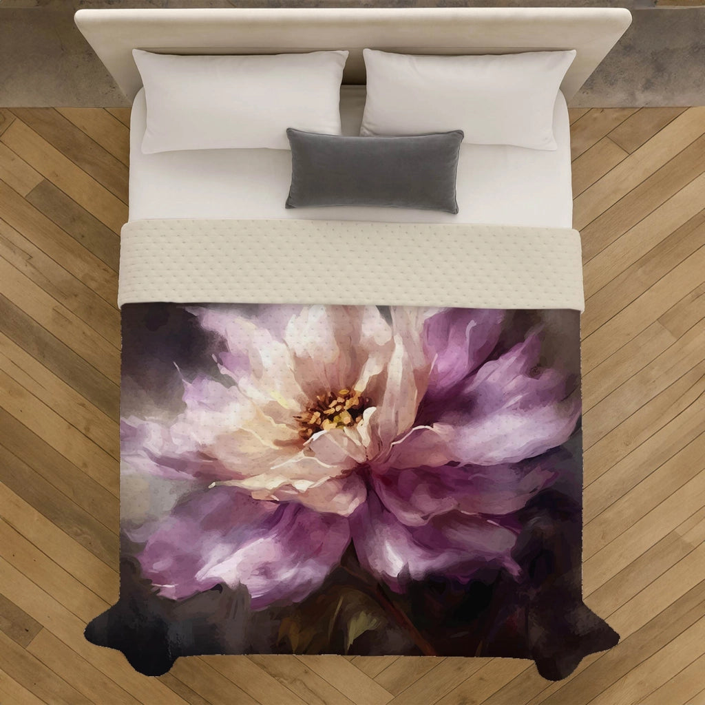 Copriletto Trapuntato Matrimoniale Stone Washed 250x250 cm in Microfibra Anallergica 120 gr/mq Trapuntino Leggero Primaverile Estivo Morbido e Resistente Dis5