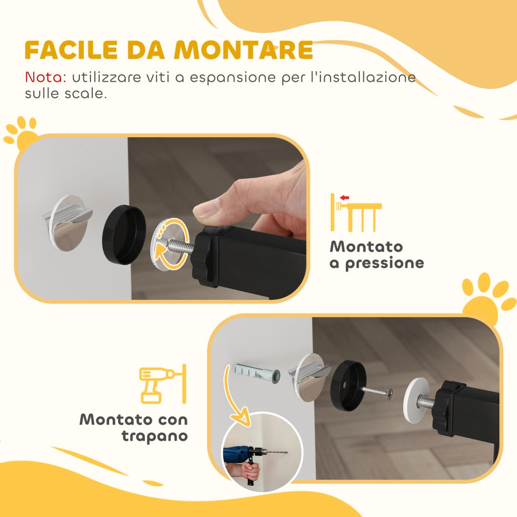 Cancellino per Cani ¨C Minimal ¨C Nero 68x77 cm