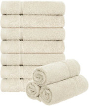 Set di asciugamani in cotone 100% - 10 pezzi - 30 x 30 cm - Assorbenti - Asciugamani per bagno - Durissimi - Lavabili fino a 60°C