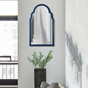 Mostarr, Specchio Cornice Sagomata, 47x80h cm blu