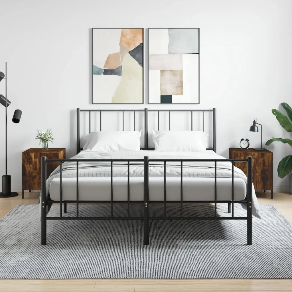 Comodini 2 pz-Set di 2 Tavolino da notte Rovere Fumo 40x40x50 cm in Legno Multistrato 138952