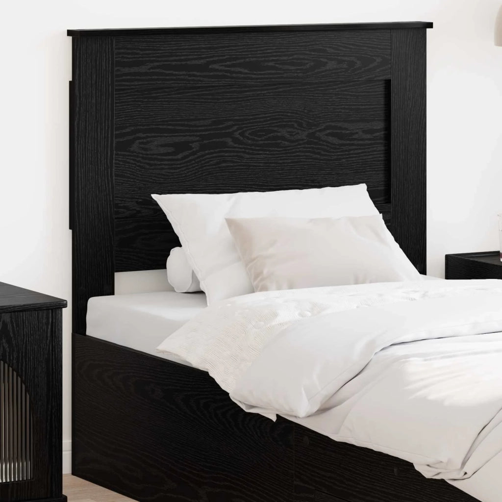 Testiera | Testata con Testiera | Testata Rovere Nero 100 cm Legno multistrato