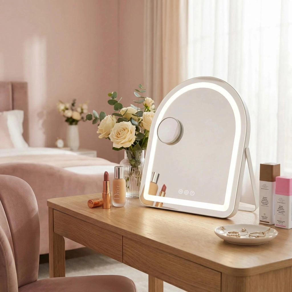Specchio Led Glam White 40x45cm