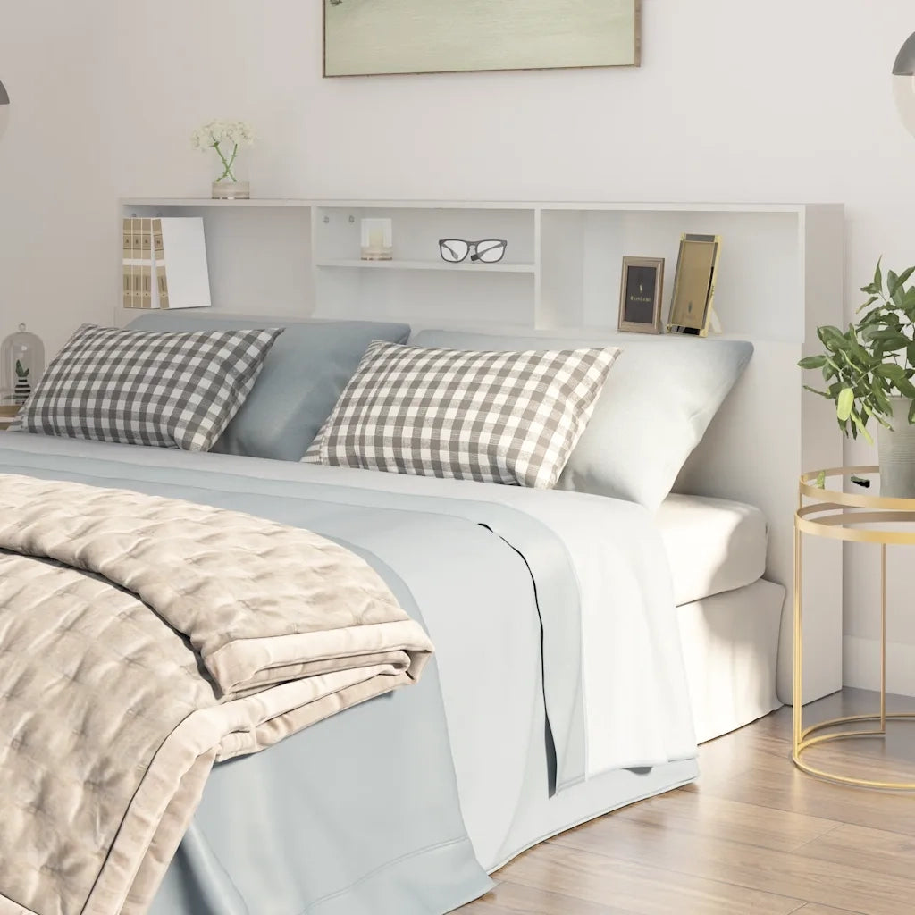 Testiera | Testata con Contenitore Bianco 200x19x103,5 cm