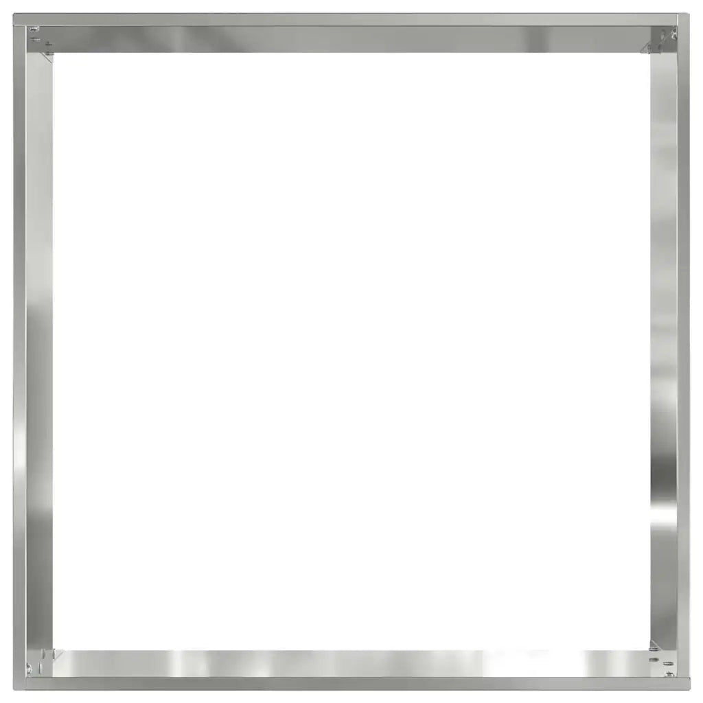 Bordura per Prato 6 pz 40 x 40 x 13 cm Acciaio zincato Argento 874713