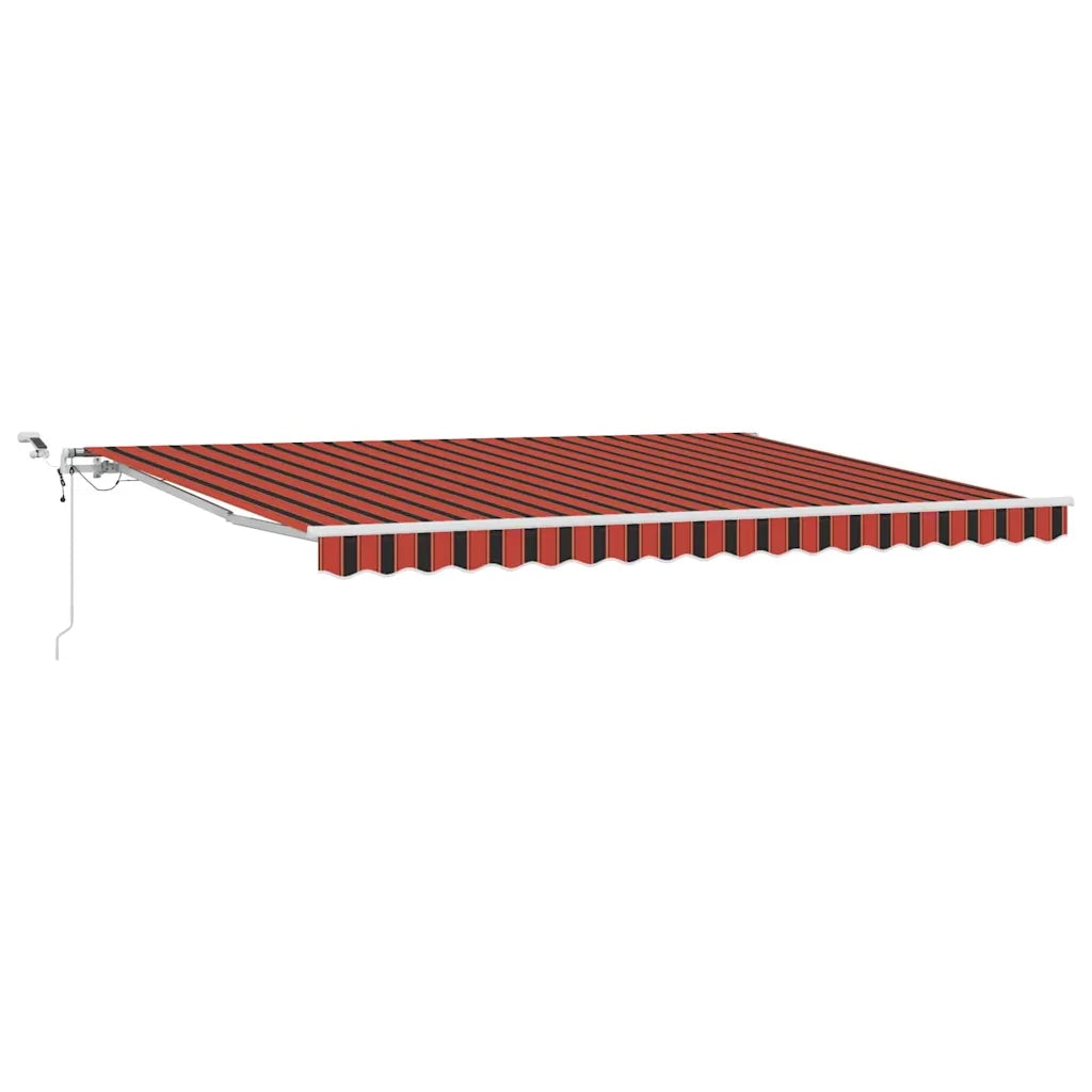 Tenda Retrattile Arancione e Marrone 450 × 300 cm 3330878