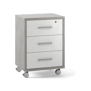 Mobile 3 Cassetti Su Ruote Cemento cm 51x41x71h - Sarmog