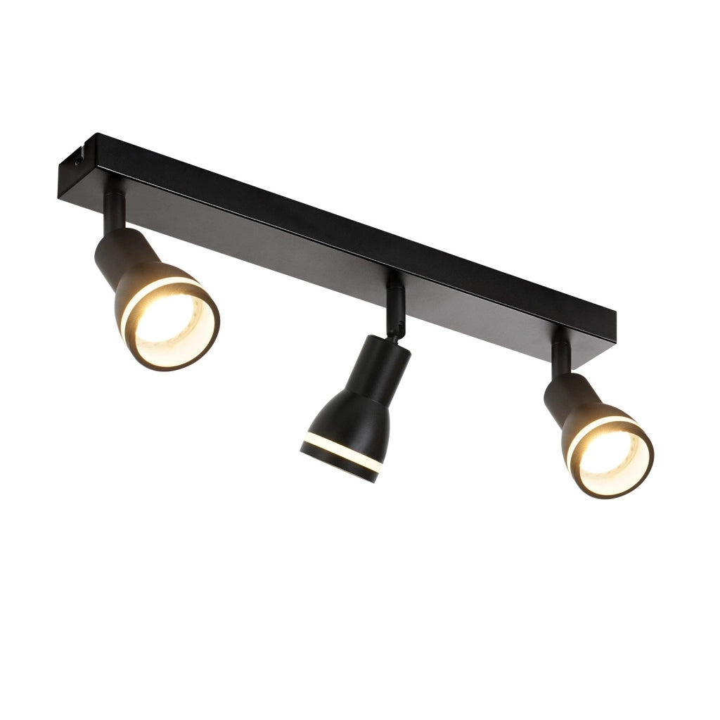 ZMH Faretto da soffitto 3 fiamme metallo GU10 per corridoio ufficio soggiorno