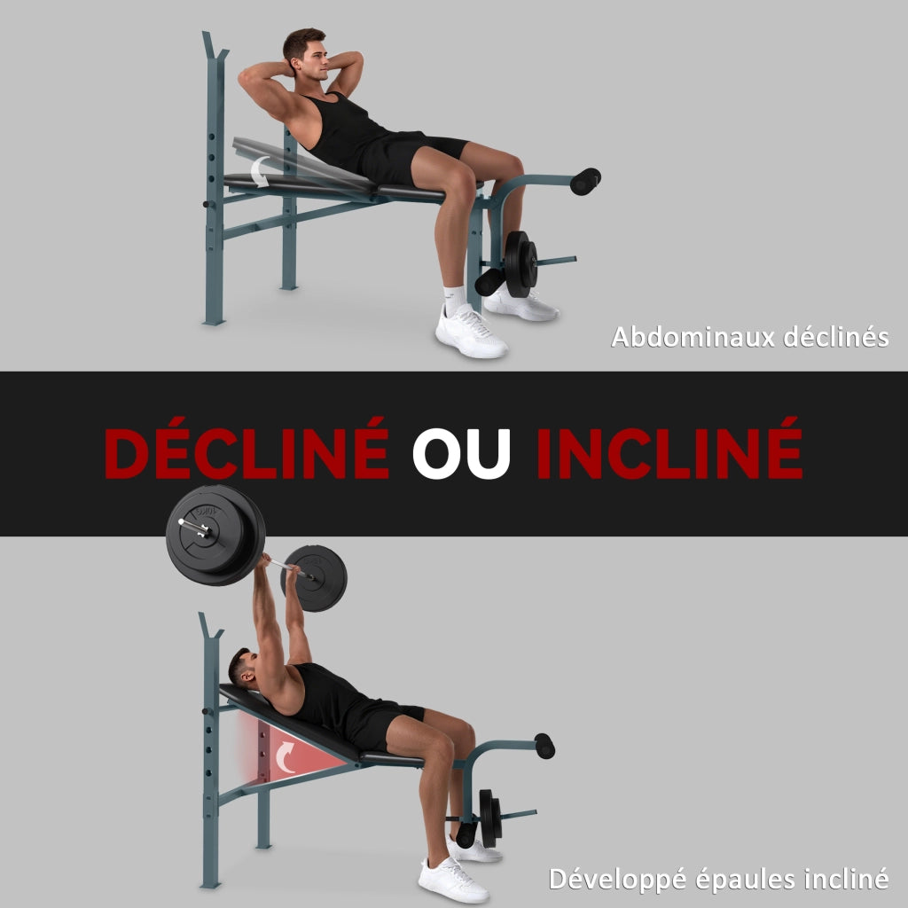 Panca Fitness Regolabile ¨C zephmum ¨C Per Allenamento Completo