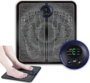 Apparecchio di massaggio elettrico per i piedi, pieghevole e portatile per migliorare la circolazione e alleviare la dolorina muscolare, 6 modalità e 9 intensità - Apparecchio di massaggio EMS per i piedi