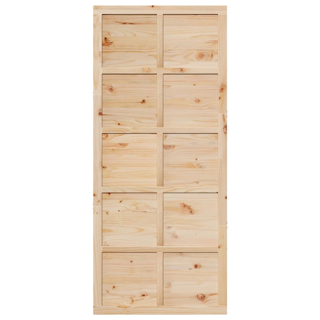 Porta del fienile Naturale 80 x 2,5 x 208 cm 42047149