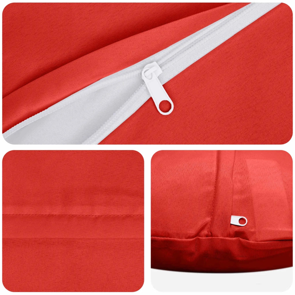 Federa 2 pcs HEERLEN Rosso Ø 30 cm Poliestere 922041
