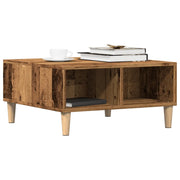Tavolino da Salotto-Tavolino da soggiorno-Tavolo Legno Antico 60x60x30 cm Legno Multistrato