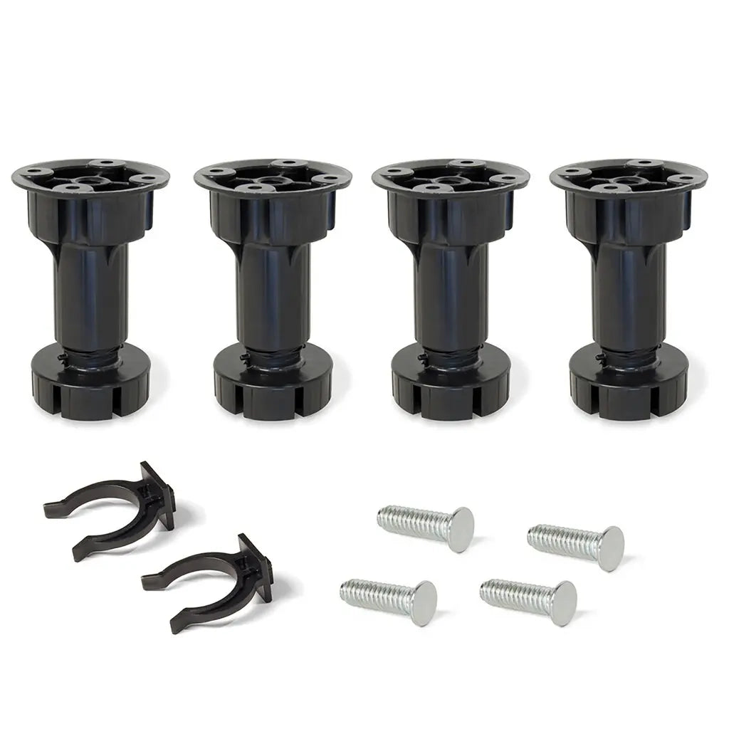 Kit di piedini regolabili per mobile Bone H100 mm nero