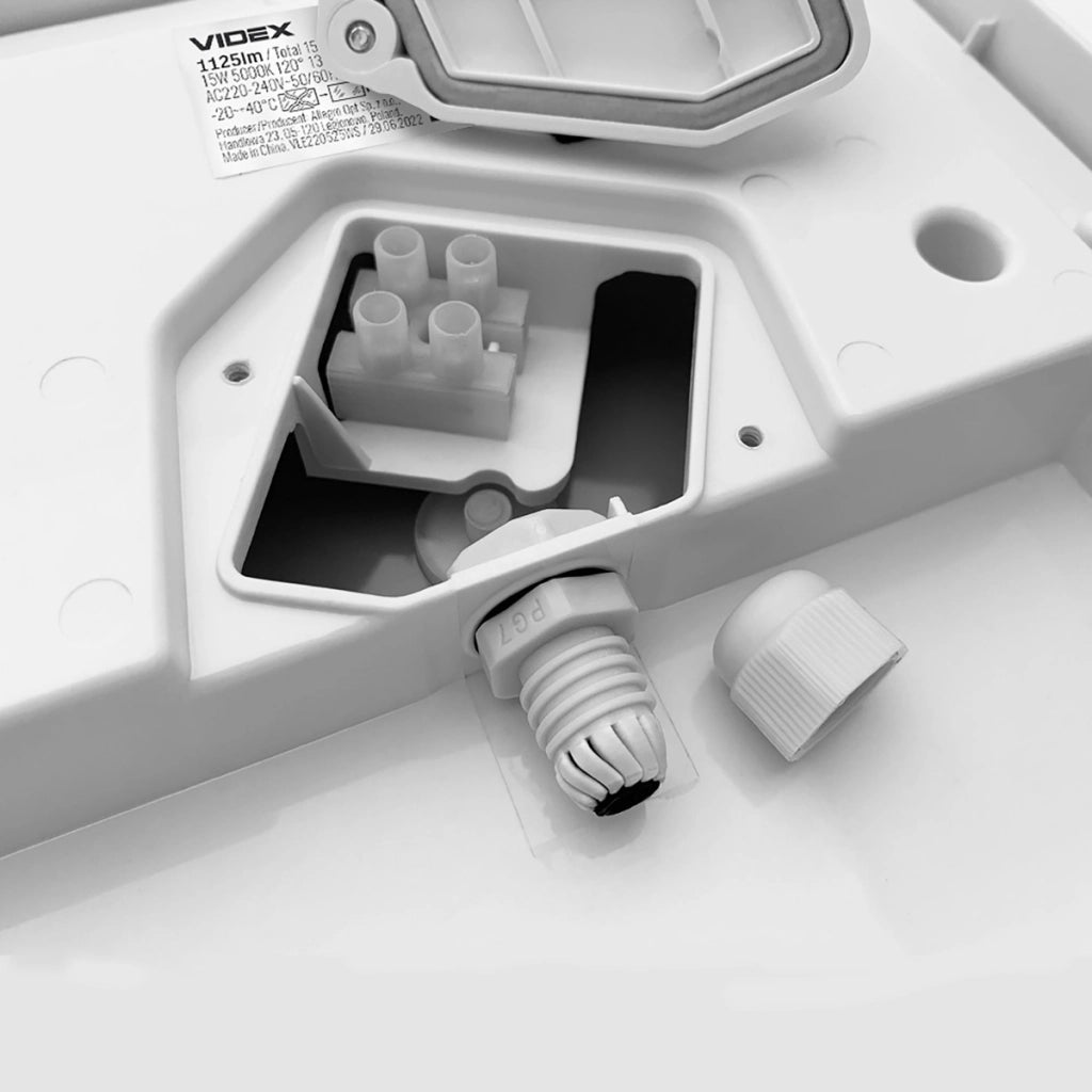 Applique esterna quadrata bianca LED 15W IP65 Videx