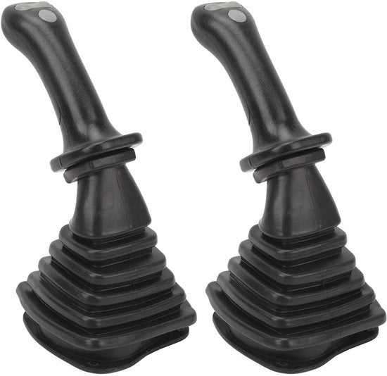 Joystick di sostituzione 2 pezzi - Manubrio di graffiatrice a mano - 3 pulsanti - Copertura in tessuto - Compatibile con Doosan DH DX150 215 225 300 370-9C - ABS/Leggero alluminio - Manubrio di graffiatrice a mano