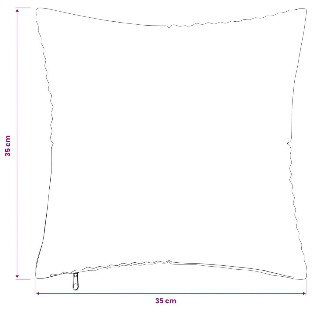 Federa 6 pcs ALMELO Antracite 35 x 35 cm corduroy 914066