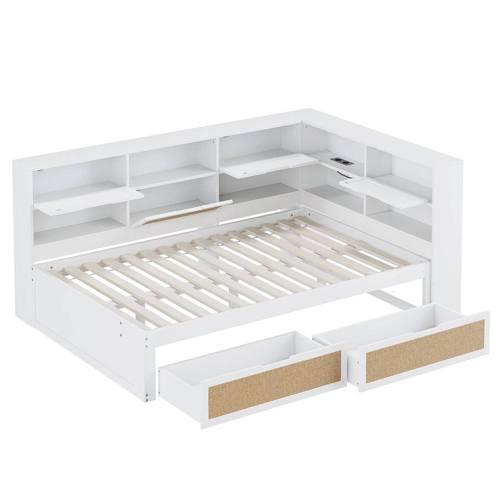 Divano letto multifunzione MDF 140x200 cm