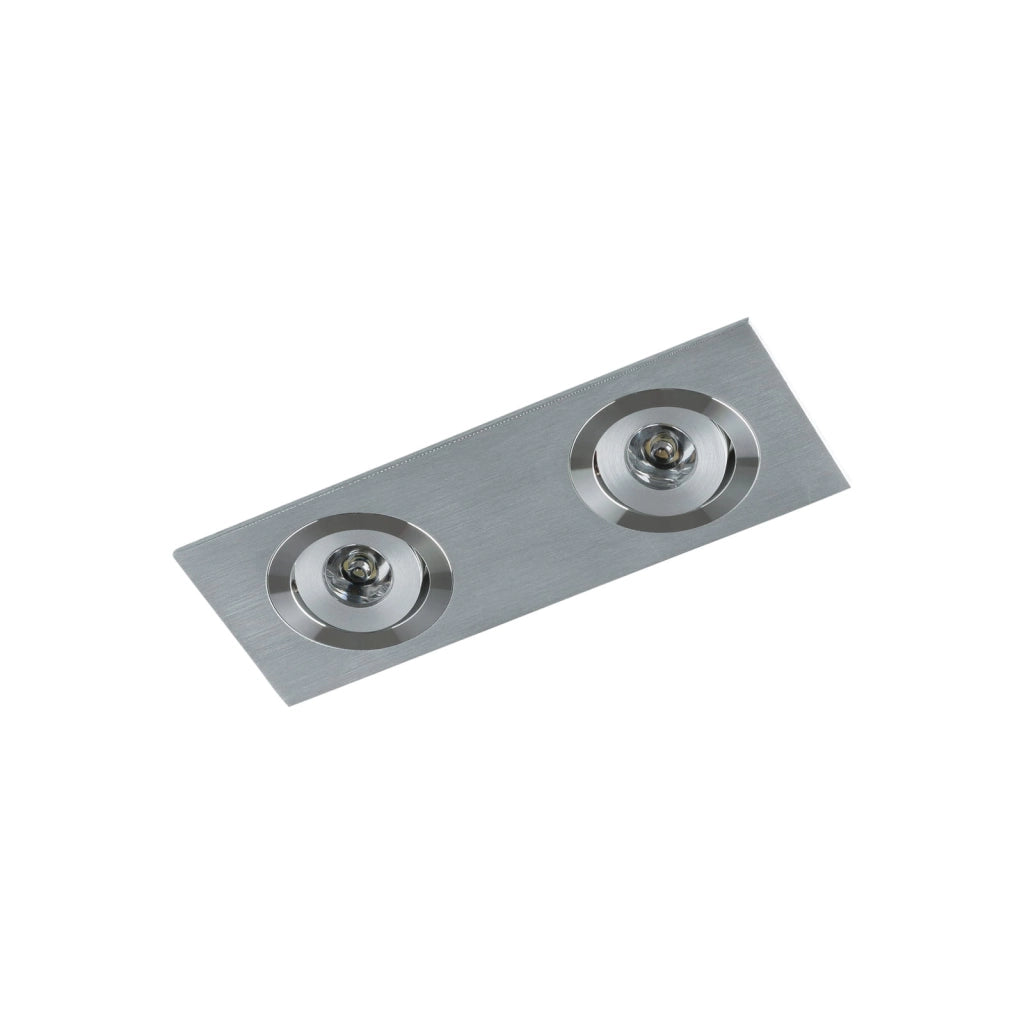 Faretto da incasso Italux Fiamma LED 2x2W satinato