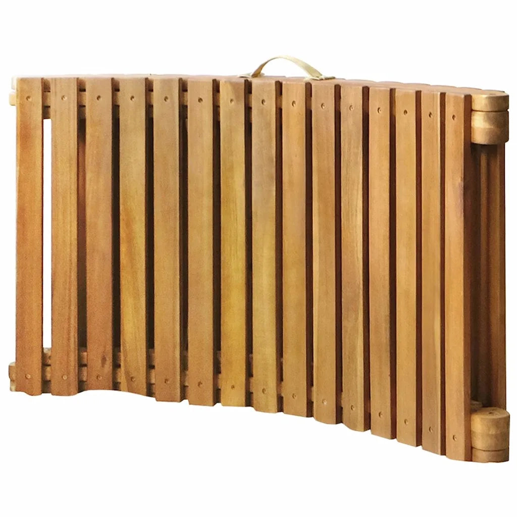 Lettini Prendisole 2 pz con Cuscini in Legno Massello d'Acacia 3077367