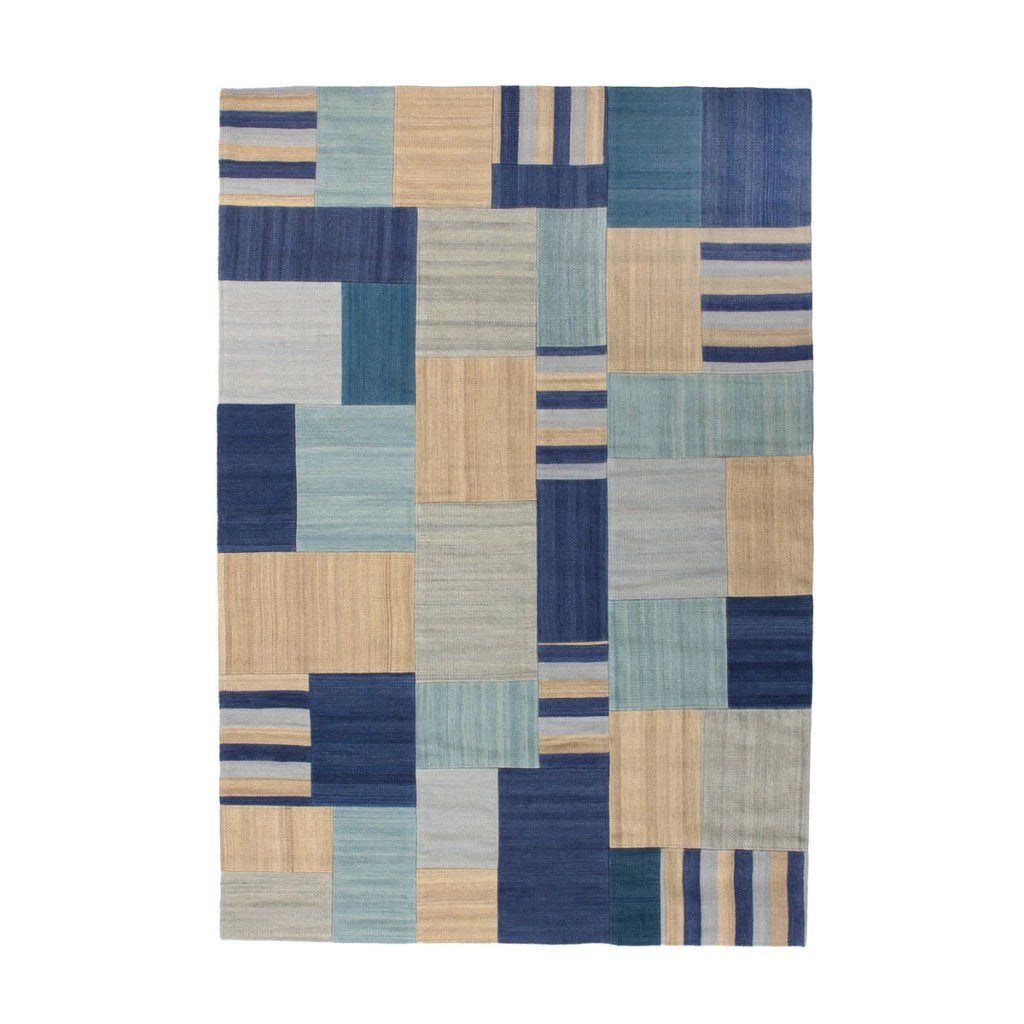 Tappeto Kilim Intenso 300 in Lana e Cotone Patchwork