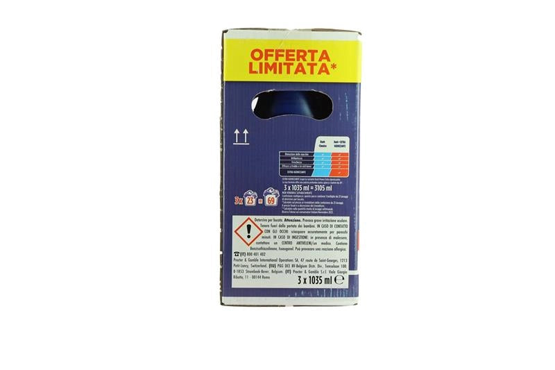 DASH LIQUIDO LAVATRICE TRIPACCO 23 LAVAGGI X3 EXTRA IGIENIZZANTE