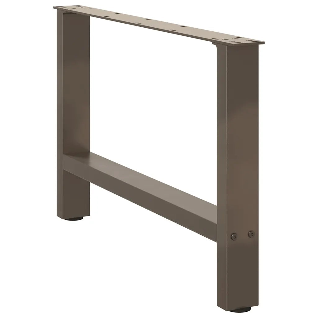 Gambe per Tavolino da Caffè in Acciaio Naturale 2 pz 70x(42-43) cm Acciaio 4013291