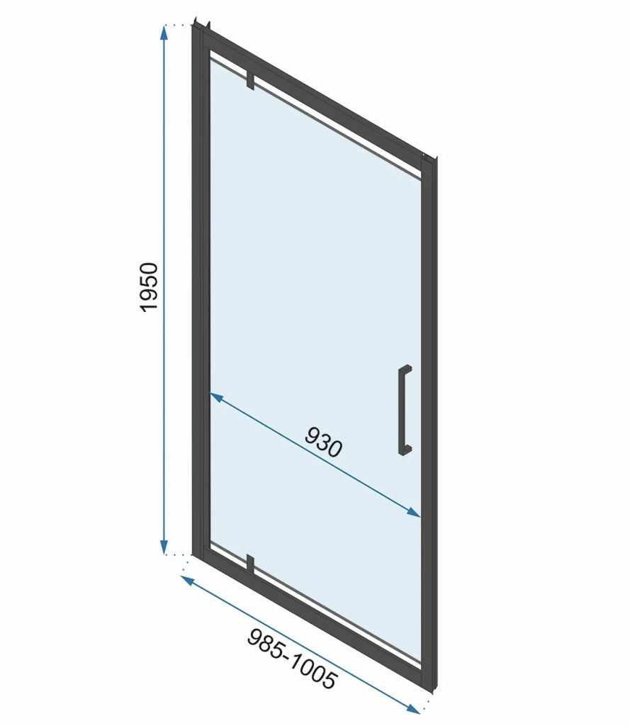 Cabina Doccia A Parete Rea Rapid Swing Chrome 100x100