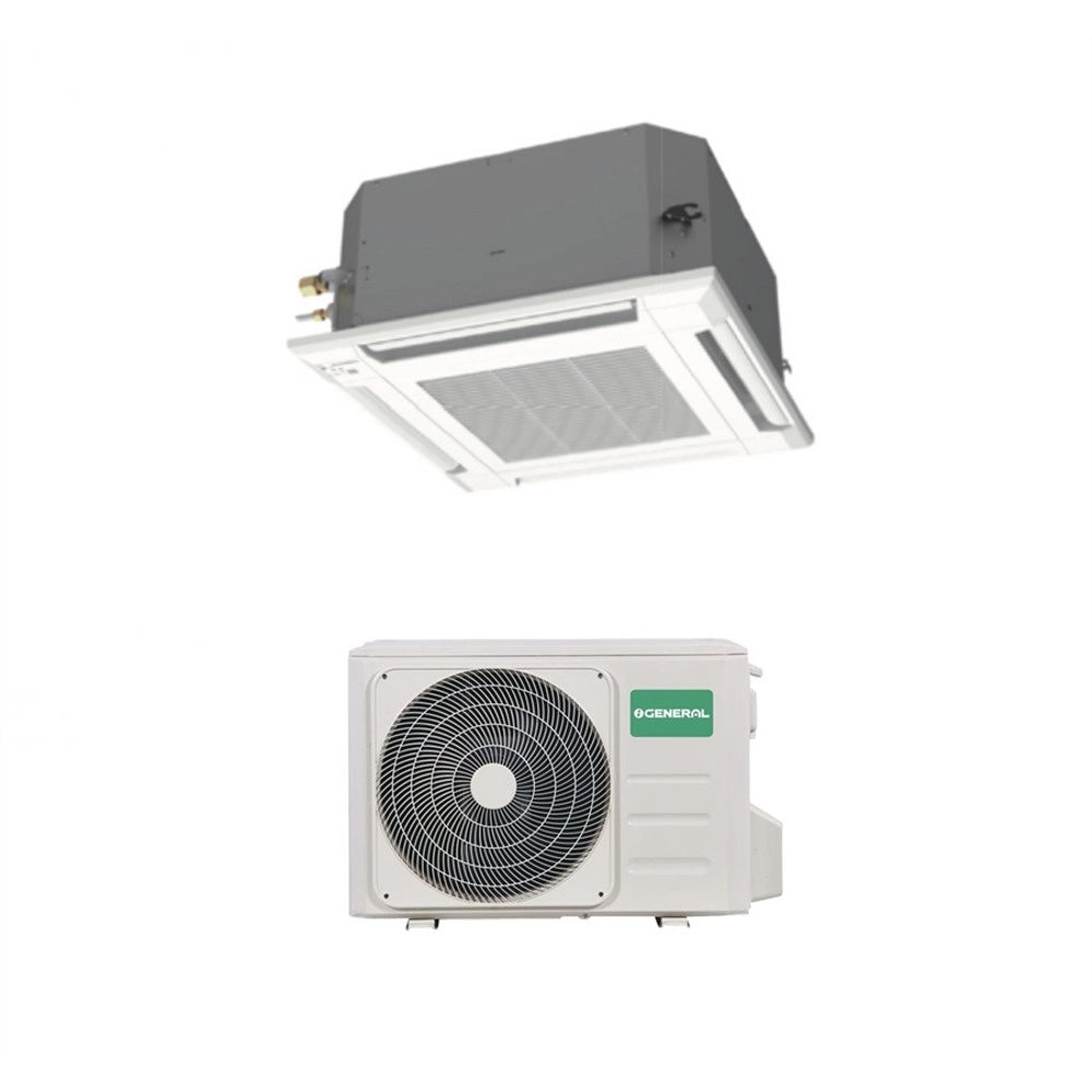 Condizionatore a Cassetta Flusso Circolare General Fujitsu 45000 Btu AUX45KRLB Monofase con Comando a Filo e Pannello