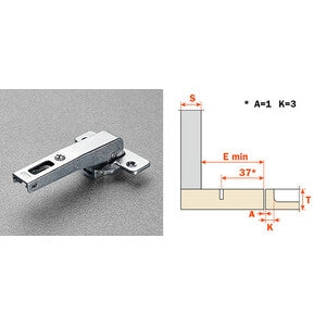 SALICE CERNIERA CONTROCOLLO C2ABN99AC LUNGA- 25,0 pz