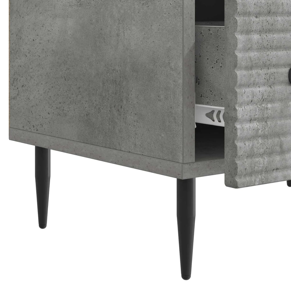 Mobile TV con cassetto Grigio Cemento 147 x 34,5 x 30 cm 894938