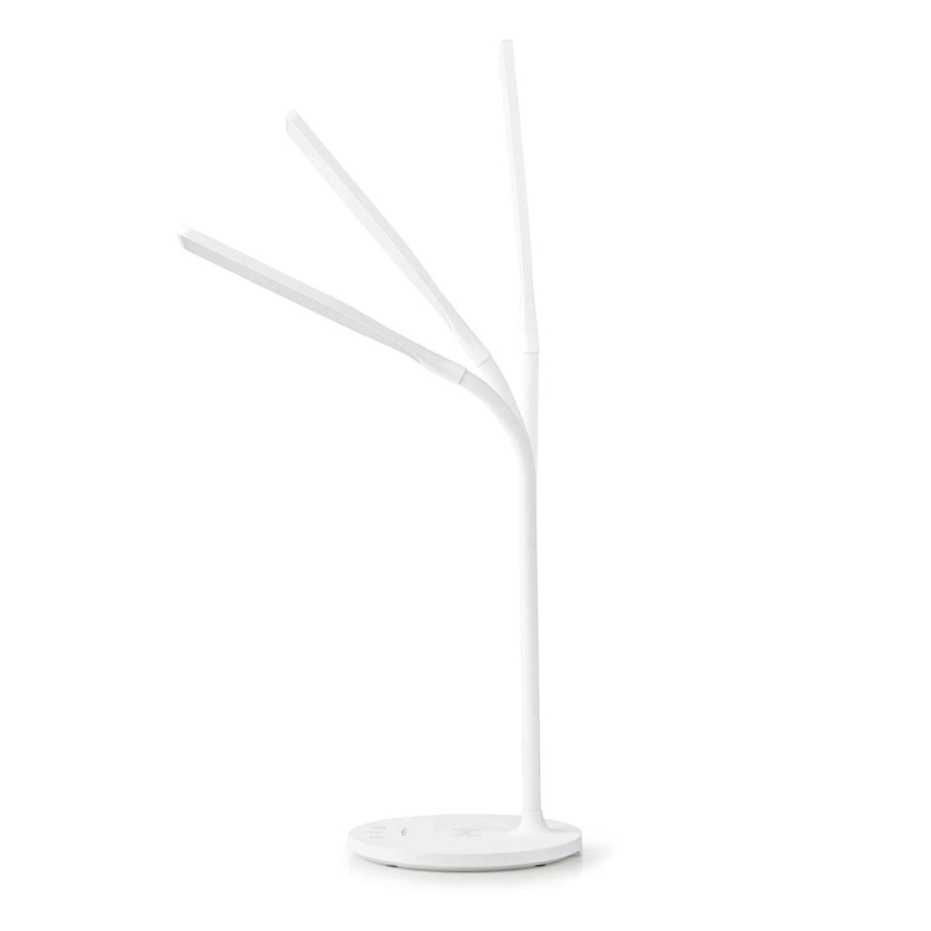 Lampada da scrivania a LED con dimmer e caricatore wireless da 15 W Bianco Nedis