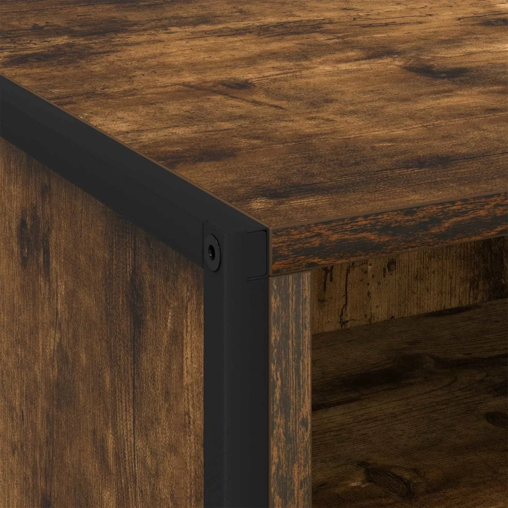 Comodino Quercia Fumosa 50 x 39,5 x 50 cm Legno multistrato 886670