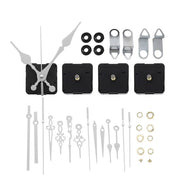 Set di meccanismi orari silenziosi da 4 - Meccanismi orari a quarzo - Indicazioni orarie - Kit di sostituzione - Materiale robusto - Adatto per orologi da parete - Ora