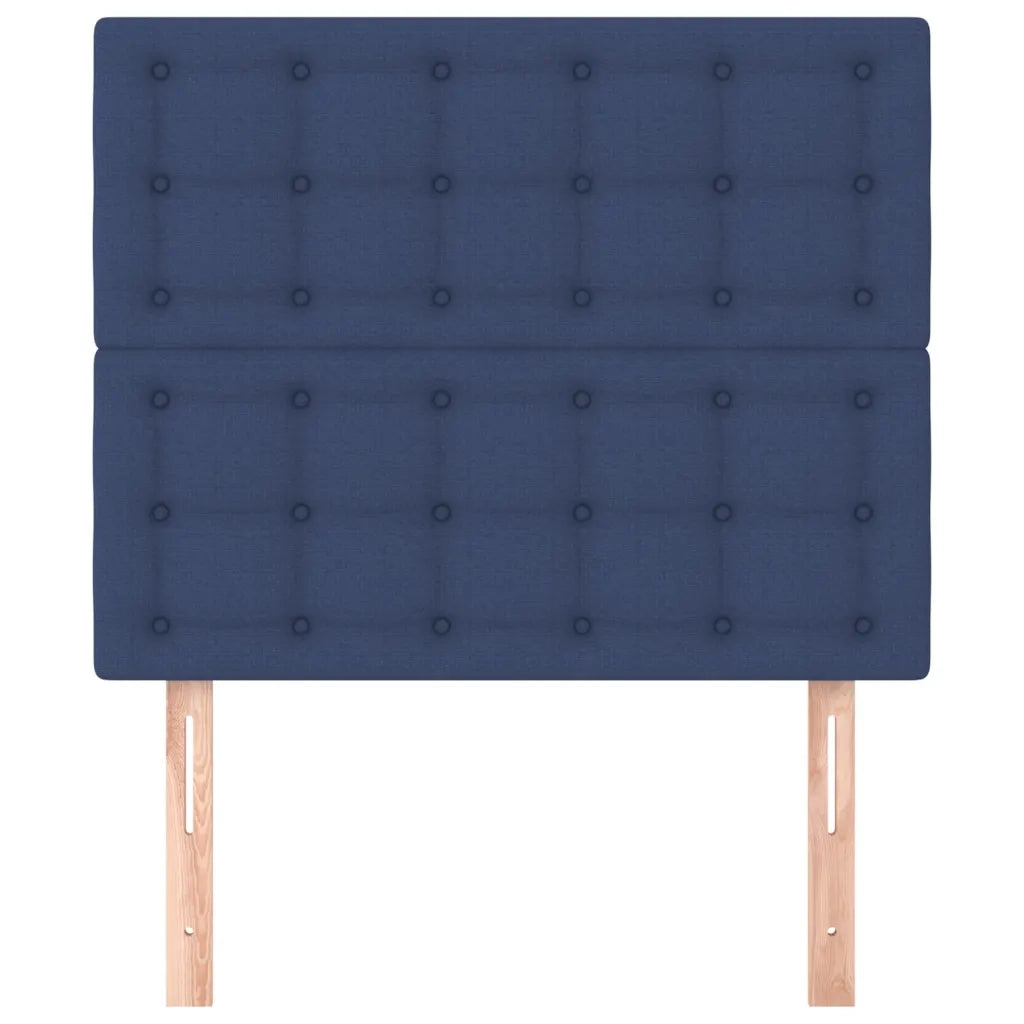 Testiera | Testata Blu 90x5x118/128 cm Tessuto