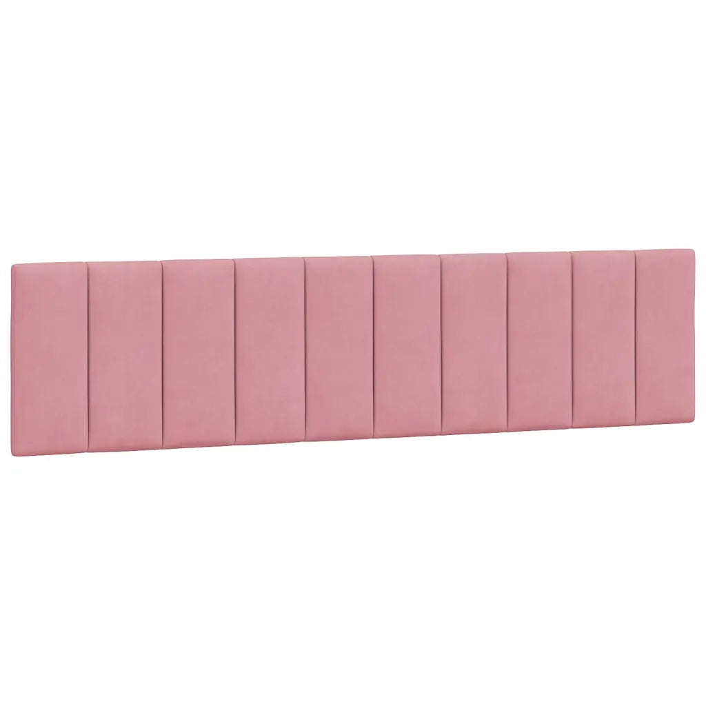Letto con Materasso Hanko Rosa 200x200 cm in Velluto 3208621