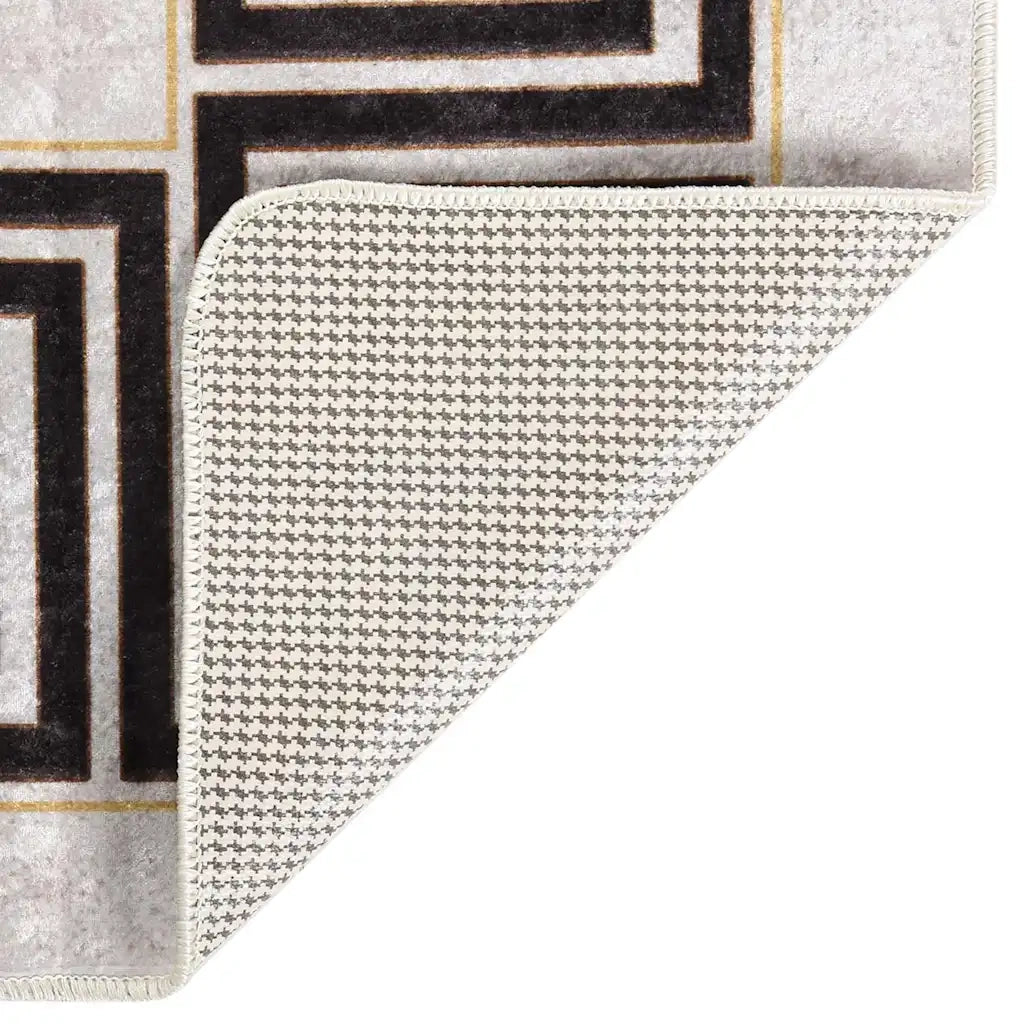 Tappeto Lavabile 160x230 cm Beige Chiaro 337949
