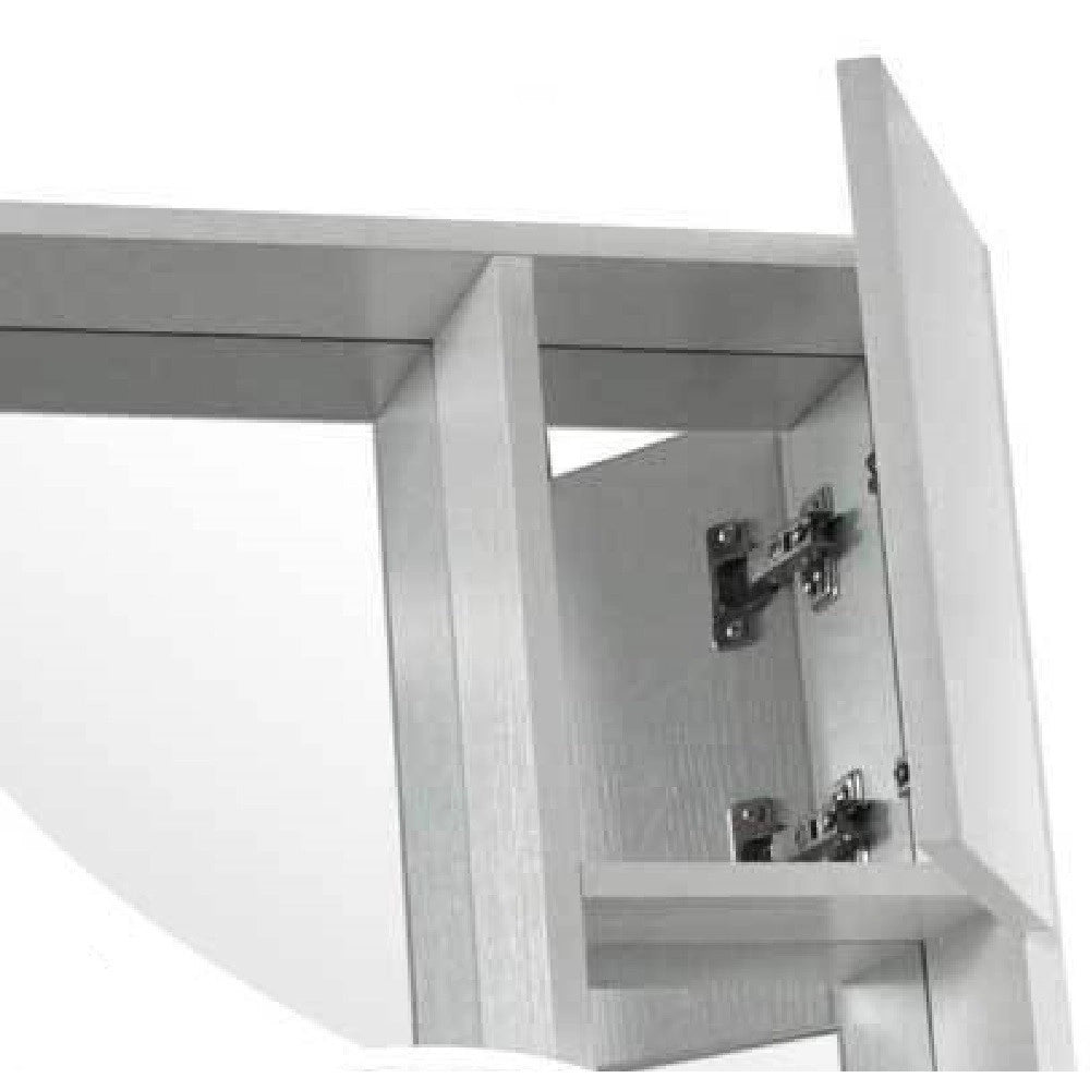 Trade Shop - Specchiera Pensile Specchio Mobiletto Parete Bagno Armadietto 73x12x63cm 808975 -