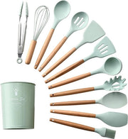 Set di cucina in silicone a 11 pezzi - Set di contenitori per cucina in silicone a design azzurro - set di cucina - accessori per cucina