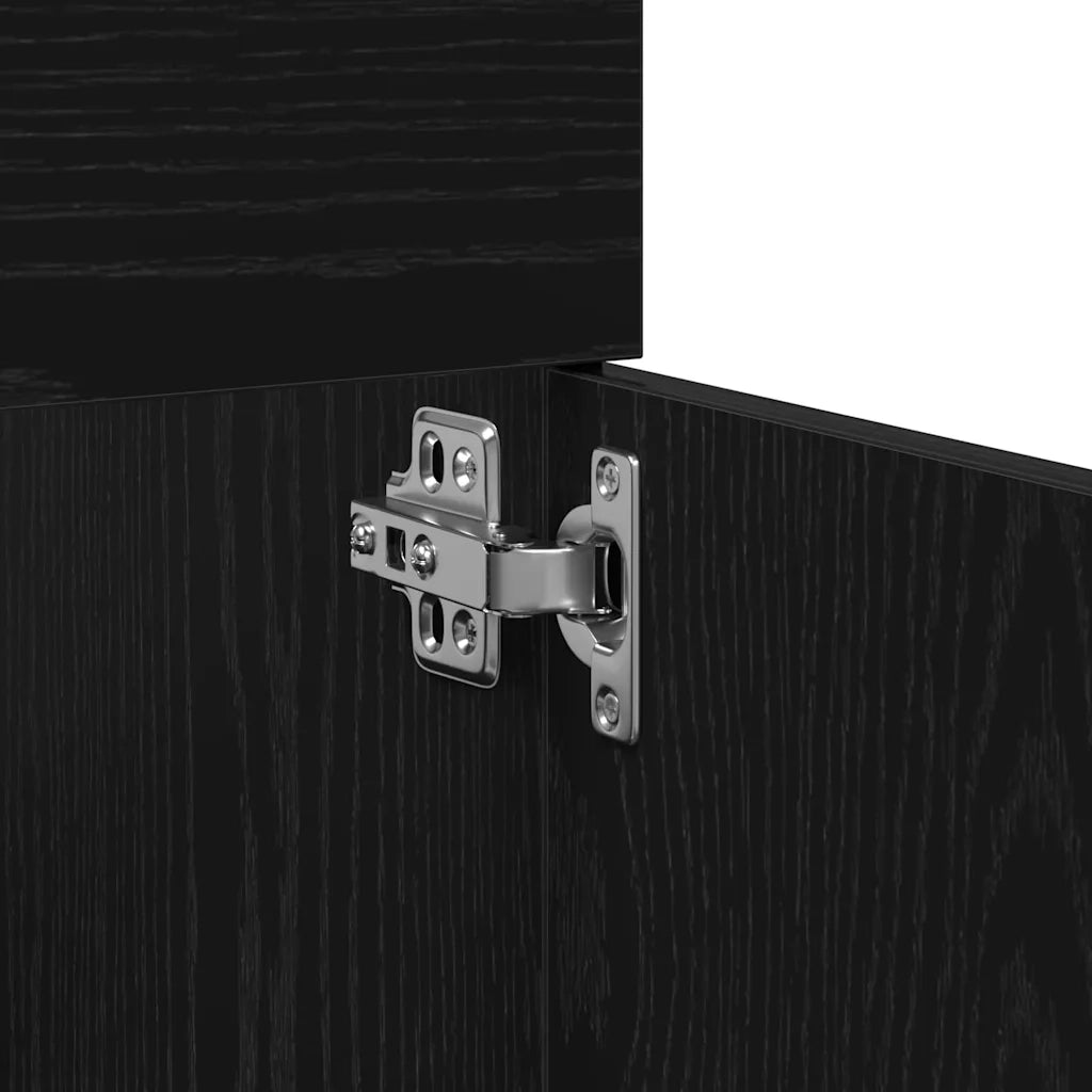 Mobile da Bagno Rovere Nero 90 x 38,5 x 46 cm Legno multistrato 3333136