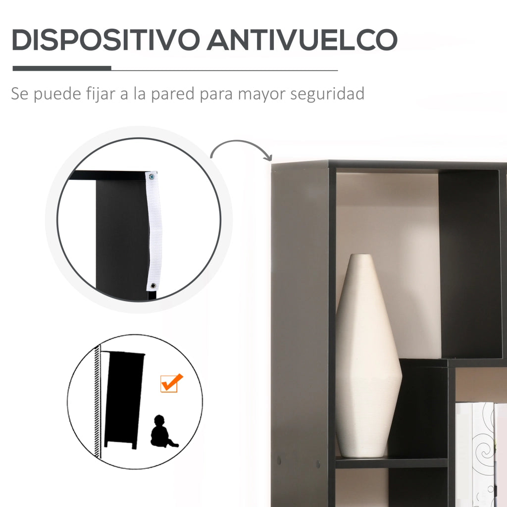 Libreria Moderna Stretto ¨C Minimal ¨C 70x24x178 cm Nero