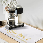 Tappeto assorbente per cucina con superficie anti-slip e servizio di protezione contro gli spilli, con materiale di diatomee per un rapido assorbimento e prevenzione di scivolamenti.