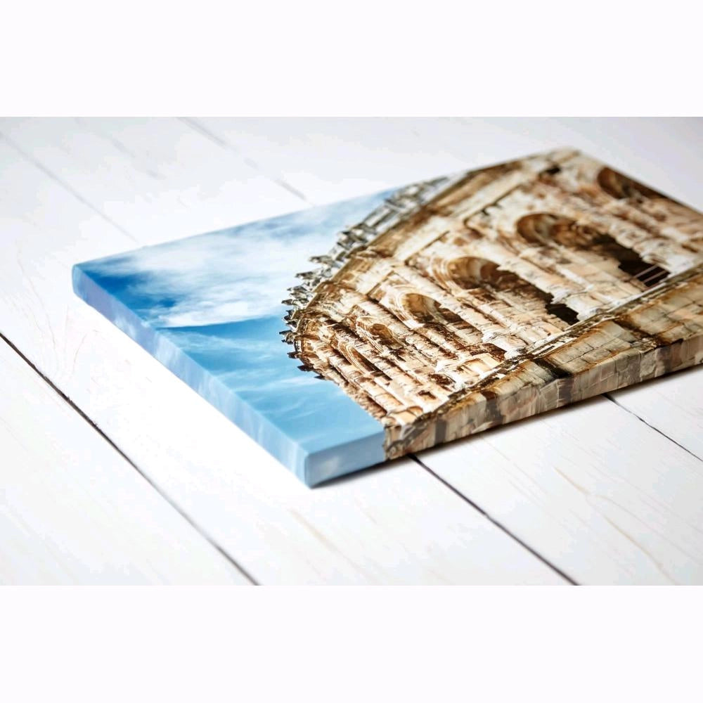 Canvas Stampato Alta risoluzione 70x70 cm LUPO Telaio in Legno Tela in cotone