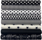 Tessuto Patchwork 100% Cotone - Quadrato 50 x 50 cm - 8 Pezzi - Manufatto Artigianale - Ideale per Sartoria/Attività Ricreative